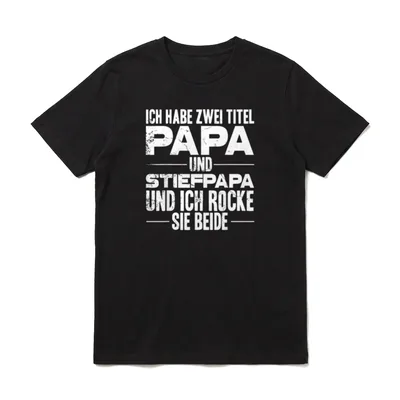 Ich Habe Zwei Titel T-Shirt – Klassisches T-Shirt in Schwarz