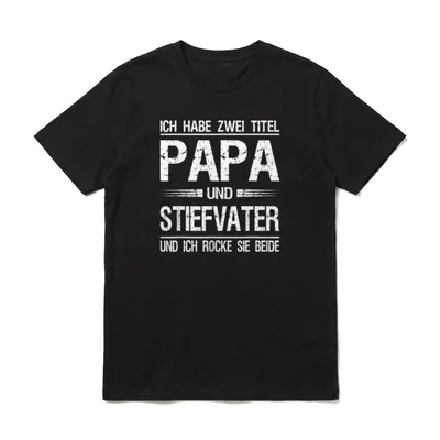 Ich habe zwei Titel T-Shirt – Klassisches T-Shirt in Schwarz