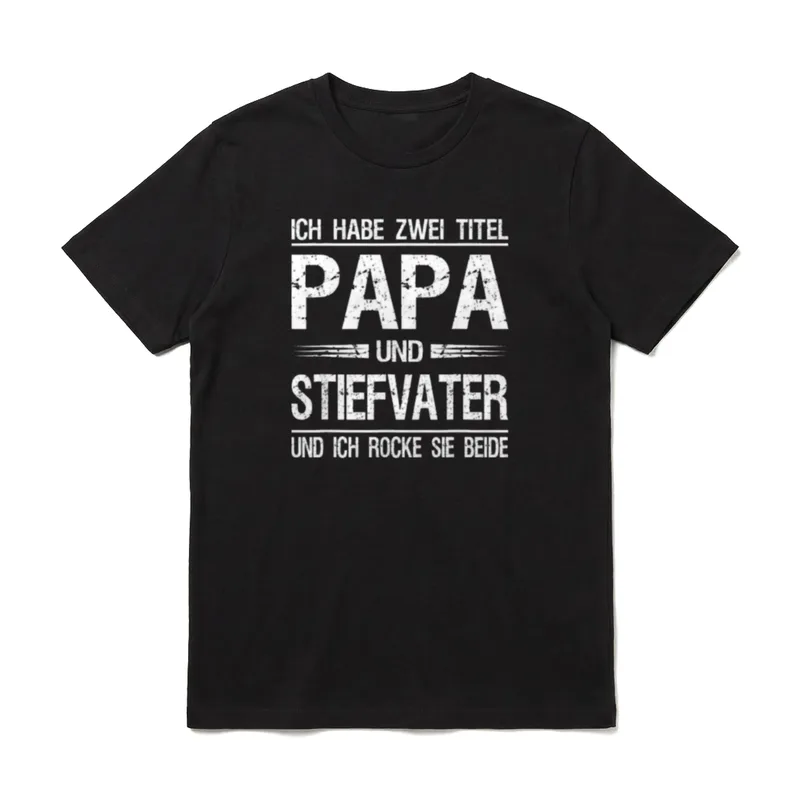 Ich habe zwei Titel T-Shirt – Klassisches T-Shirt in Schwarz