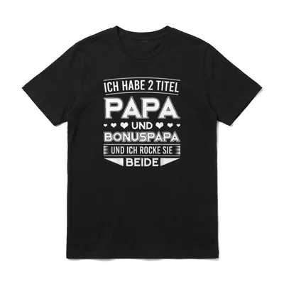 Ich Habe Zwei Titel T-Shirt – Klassisches T-Shirt in Schwarz