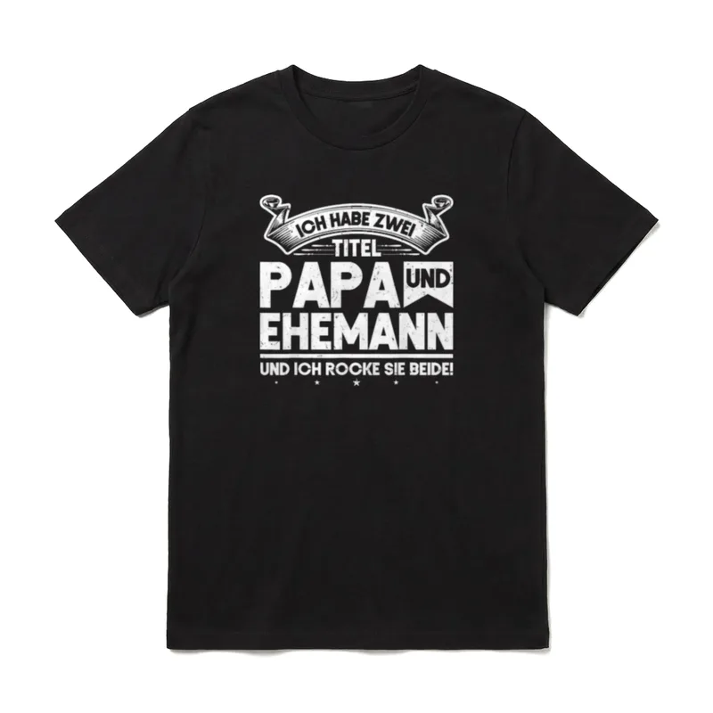 Papa Ehemann Ich habe T-Shirt – Klassisches T-Shirt in Schwarz