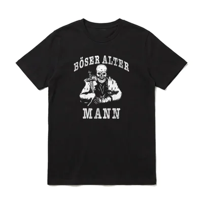 Böser Alter Mann Vater Papa & Opa – zwei Titel T-Shirt – Klassisches T-Shirt in Schwarz