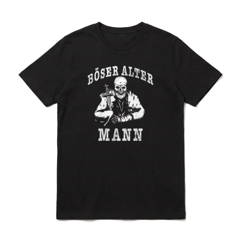 Böser Alter Mann Vater Papa & Opa – zwei Titel T-Shirt – Klassisches T-Shirt in Schwarz