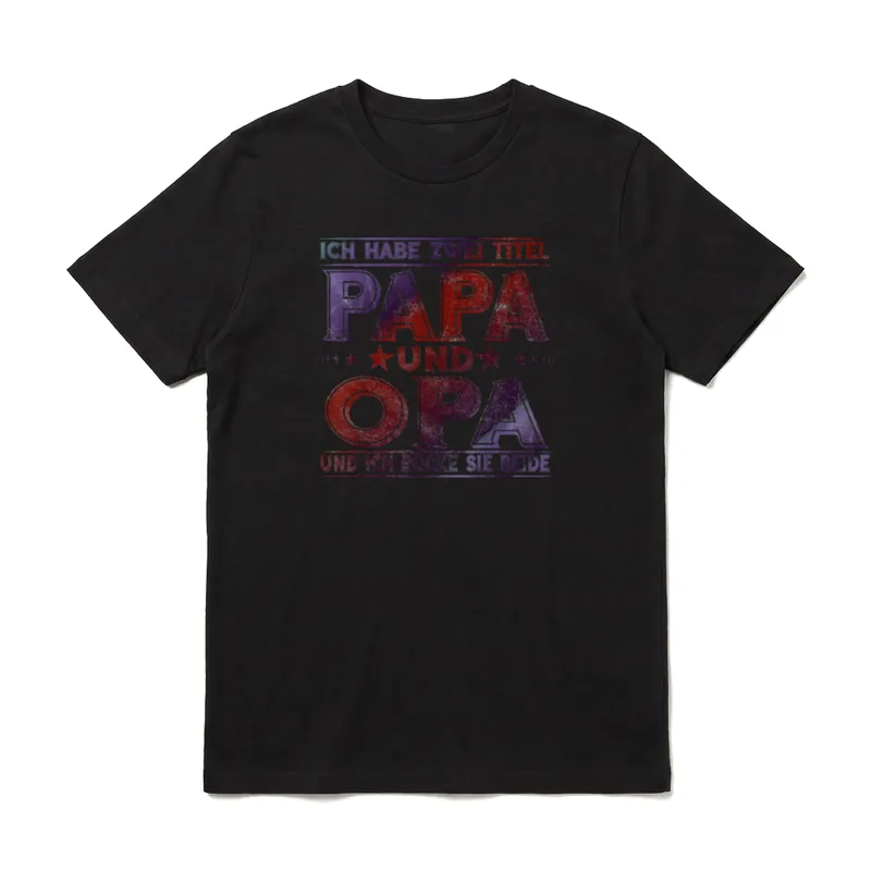 Ich habe zwei Titel T-Shirt – Klassisches T-Shirt in Schwarz