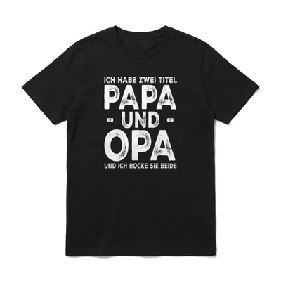 Ich Habe Zwei Titel T-Shirt – Klassisches T-Shirt in Schwarz