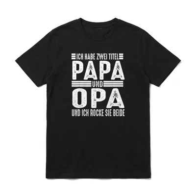 Ich habe zwei Titel T-Shirt – Klassisches T-Shirt in Schwarz