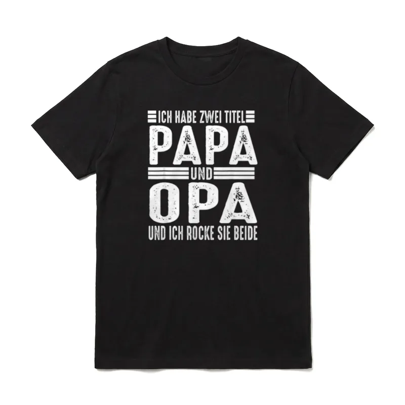 Ich habe zwei Titel T-Shirt – Klassisches T-Shirt in Schwarz