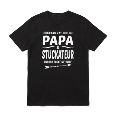 Gipser Verputzer Putzer Zwei T-Shirt – Klassisches T-Shirt in Schwarz