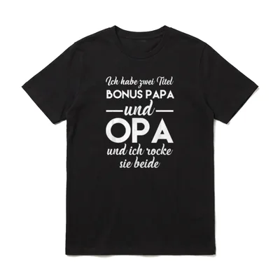 Ich habe zwei Titel T-Shirt – Klassisches T-Shirt in Schwarz