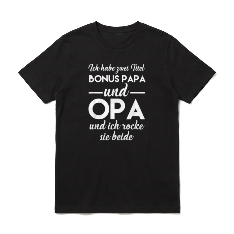 Ich habe zwei Titel T-Shirt – Klassisches T-Shirt in Schwarz