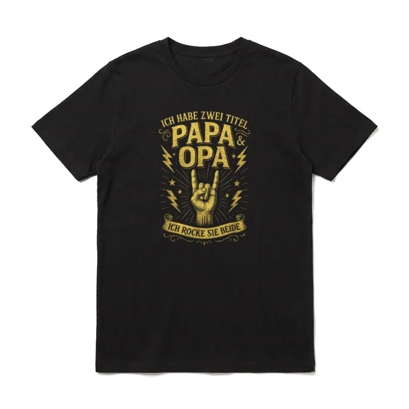 Ich Habe Zwei Titel T-Shirt – Klassisches T-Shirt in Schwarz