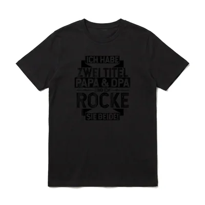 Ich Habe Zwei Titel T-Shirt – Klassisches T-Shirt in Schwarz