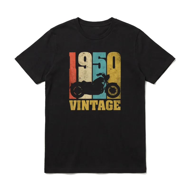 76. Geburtstag Biker Papa T-Shirt – Klassisches T-Shirt in Schwarz