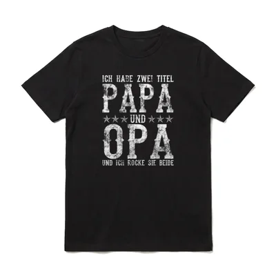 Ich habe zwei Titel T-Shirt – Klassisches T-Shirt in Schwarz