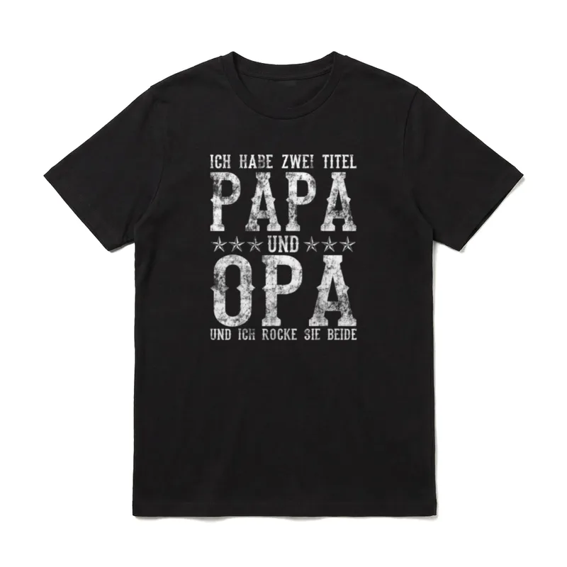 Ich habe zwei Titel T-Shirt – Klassisches T-Shirt in Schwarz