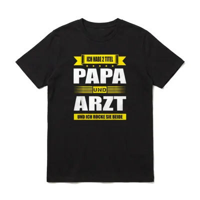 Ich Habe Zwei Titel T-Shirt – Klassisches T-Shirt in Schwarz
