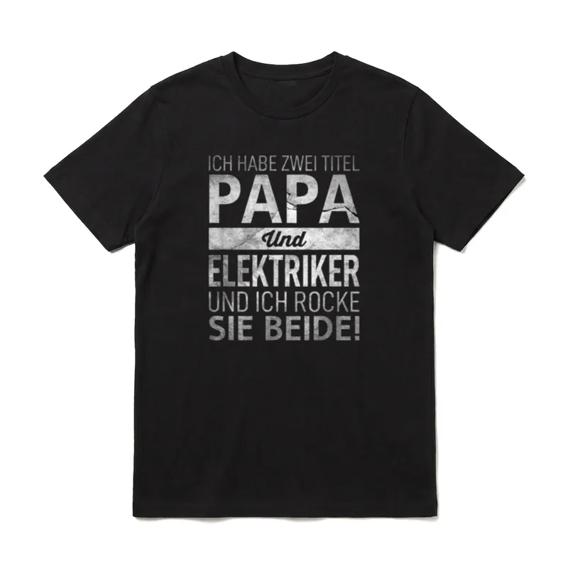 Ich habe Zwei Titel T-Shirt – Klassisches T-Shirt in Schwarz