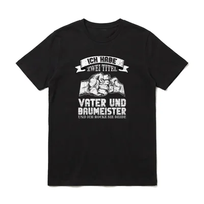 Ich Habe Zwei Titel T-Shirt – Klassisches T-Shirt in Schwarz