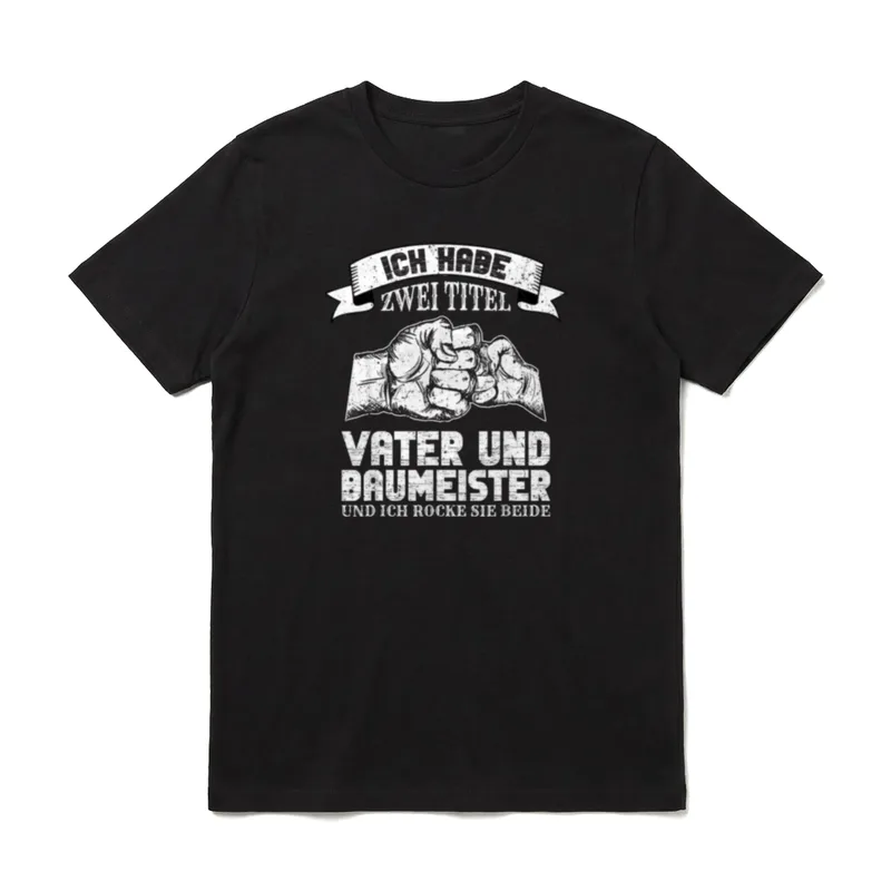 Ich Habe Zwei Titel T-Shirt – Klassisches T-Shirt in Schwarz