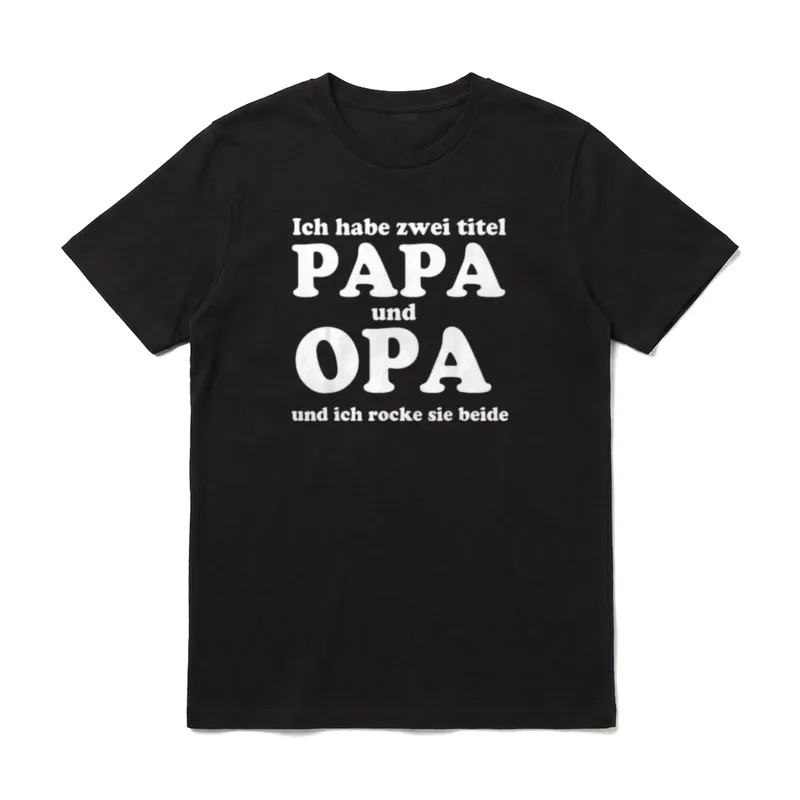 Ich habe zwei Titel T-Shirt – Klassisches T-Shirt in Schwarz