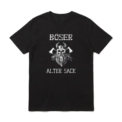 Böser Alter Mann Papa T-Shirt – Klassisches T-Shirt in Schwarz
