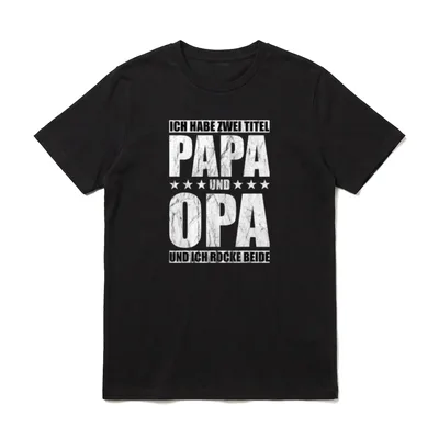 Ich habe zwei Titel T-Shirt – Klassisches T-Shirt in Schwarz