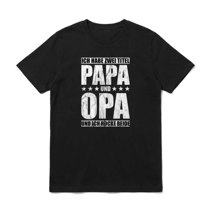 Ich habe zwei Titel T-Shirt – Klassisches T-Shirt in Schwarz