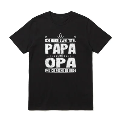 Sprüche für Papa Vatertag T-Shirt – Klassisches T-Shirt in Schwarz