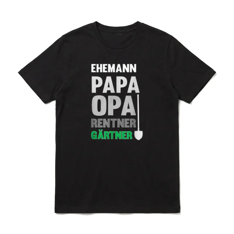 Ehemann Papa und Opa T-Shirt – Klassisches T-Shirt in Schwarz