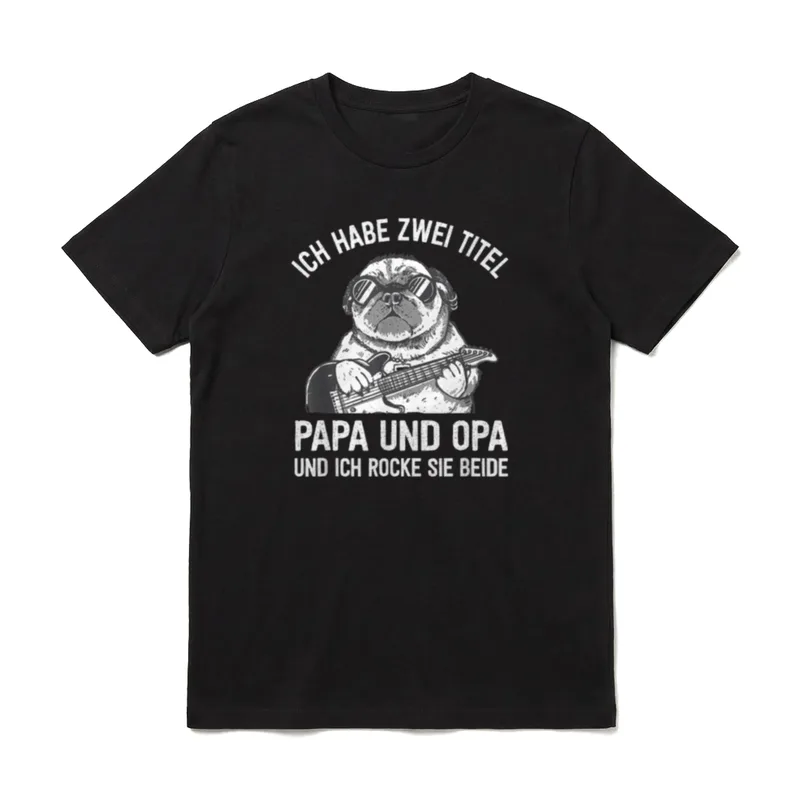 Ich habe zwei Titel T-Shirt – Klassisches T-Shirt in Schwarz