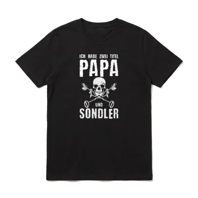 Ich habe Zwei Titel T-Shirt – Klassisches T-Shirt in Schwarz