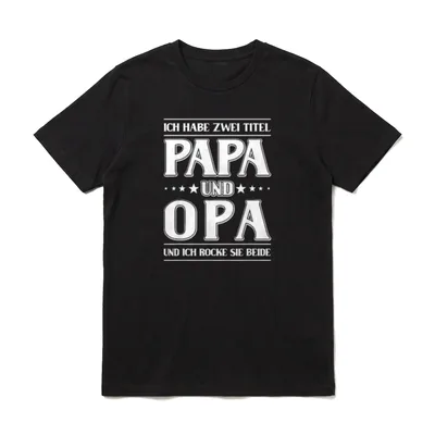 Ich habe zwei Titel T-Shirt – Klassisches T-Shirt in Schwarz