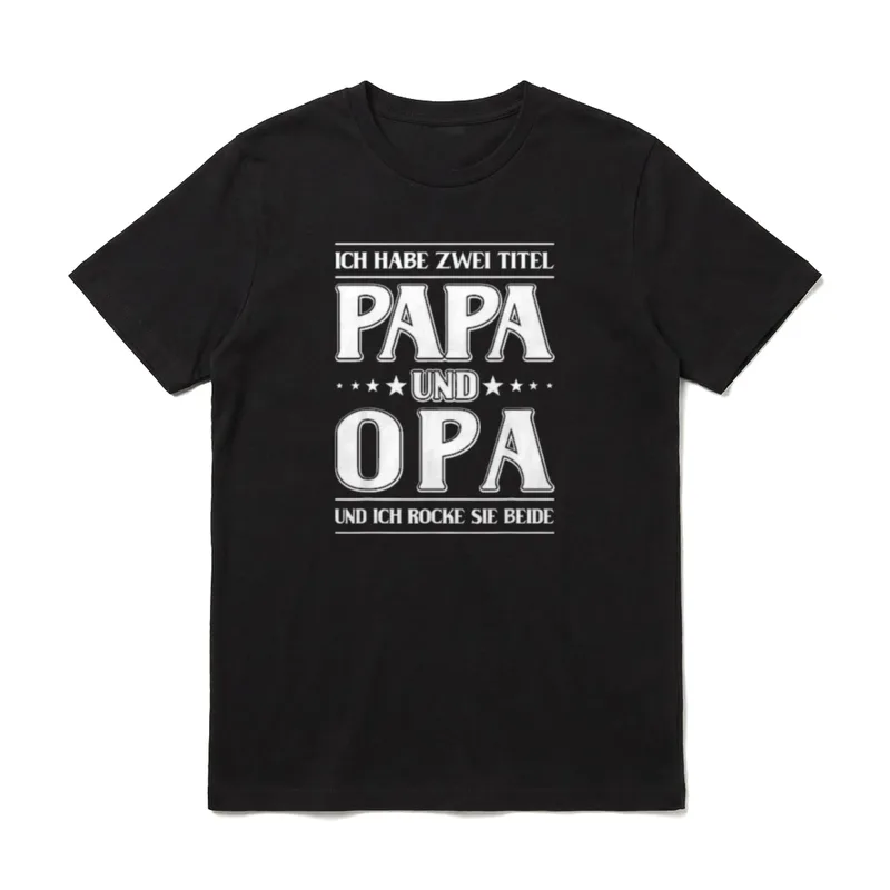 Ich habe zwei Titel T-Shirt – Klassisches T-Shirt in Schwarz