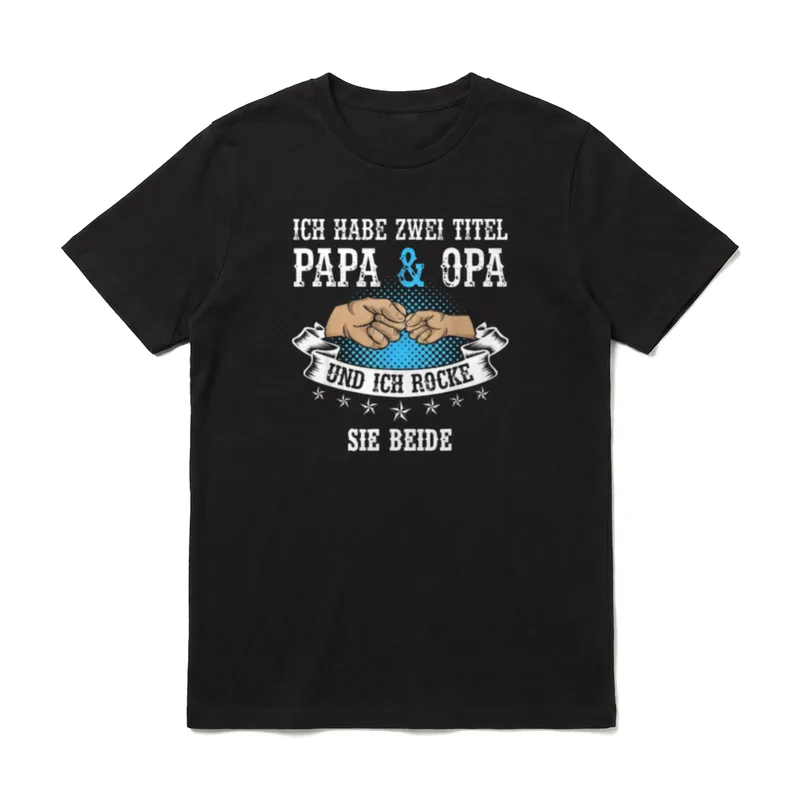 Lustiges cooles Papa Vater Opa T-Shirt – Klassisches T-Shirt in Schwarz