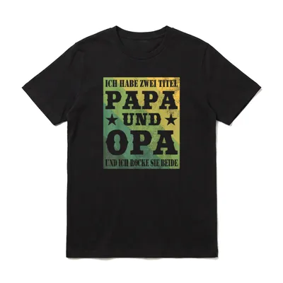 ICH HABE ZWEI TITEL T-Shirt – Klassisches T-Shirt in Schwarz