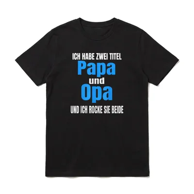 Ich habe zwei Titel T-Shirt – Klassisches T-Shirt in Schwarz