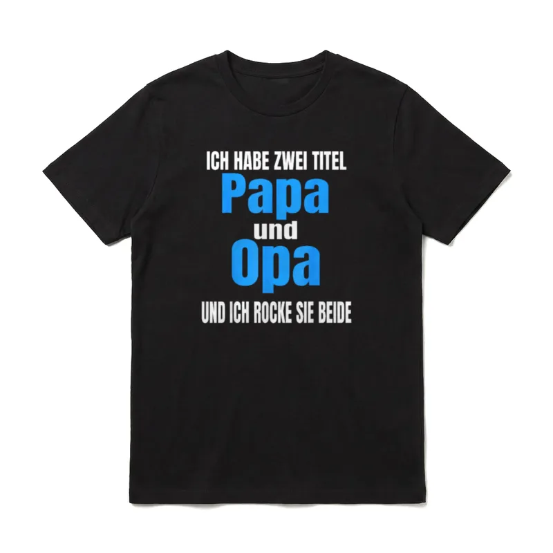 Ich habe zwei Titel T-Shirt – Klassisches T-Shirt in Schwarz