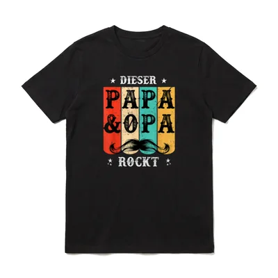 Bester Papa und Opa Geburtstag T-Shirt – Klassisches T-Shirt in Schwarz
