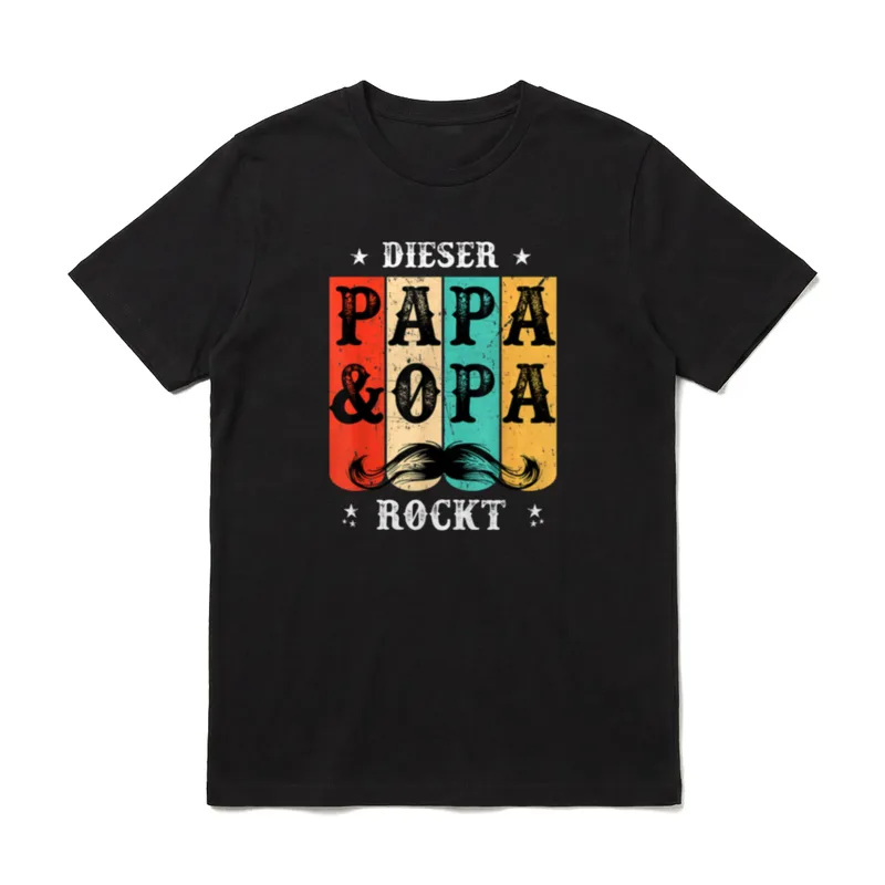 Bester Papa und Opa Geburtstag T-Shirt – Klassisches T-Shirt in Schwarz