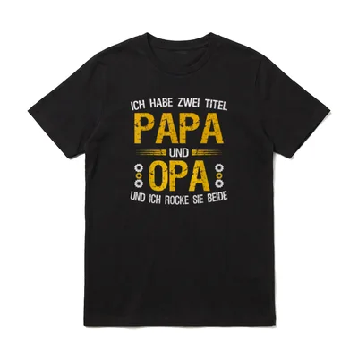 Ich habe zwei Titel T-Shirt – Klassisches T-Shirt in Schwarz