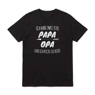 Ich habe zwei Titel T-Shirt – Klassisches T-Shirt in Schwarz