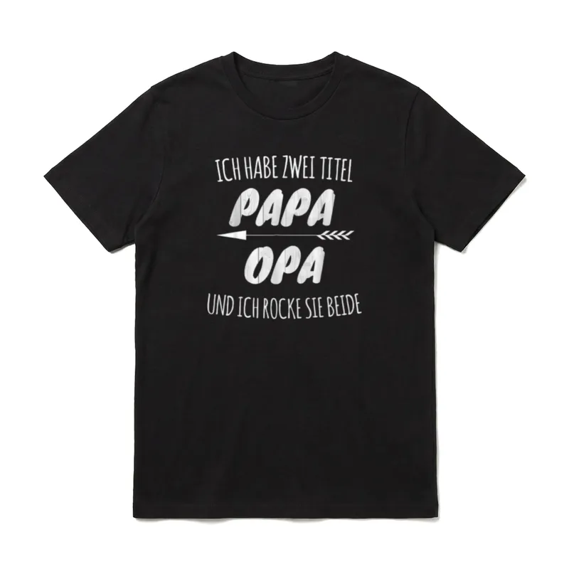 Ich habe zwei Titel T-Shirt – Klassisches T-Shirt in Schwarz