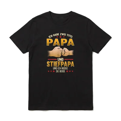Ich habe zwei Titel T-Shirt – Klassisches T-Shirt in Schwarz