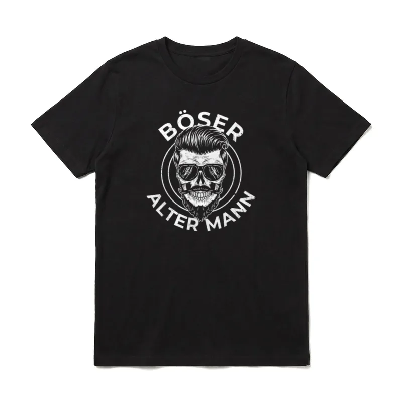 Böser Alter Mann Vater Papa & Opa – zwei Titel T-Shirt – Klassisches T-Shirt in Schwarz