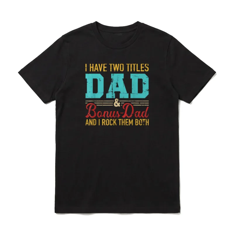 Stiefvater Papa Vater Spruch T-Shirt – Klassisches T-Shirt in Schwarz
