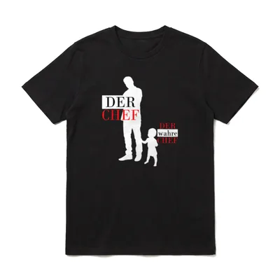 Vater Sohn Partnerlook Papa T-Shirt – Klassisches T-Shirt in Schwarz