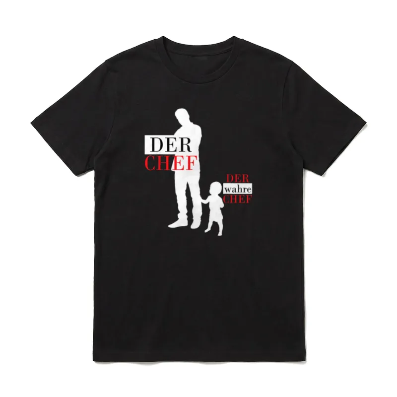 Vater Sohn Partnerlook Papa T-Shirt – Klassisches T-Shirt in Schwarz