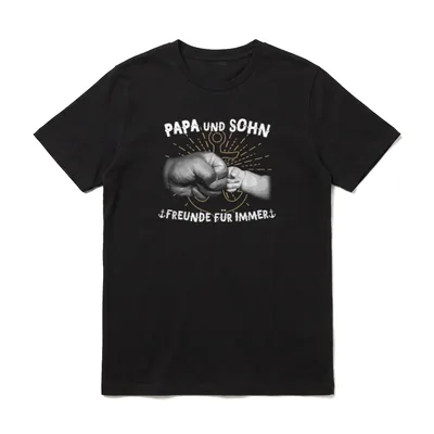Papa Und Sohn Freunde T-Shirt – Klassisches T-Shirt in Schwarz