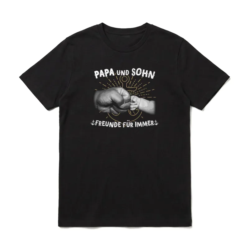 Papa Und Sohn Freunde T-Shirt – Klassisches T-Shirt in Schwarz
