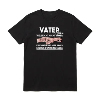 Vatertagsgeschenk T-Shirt Vater und Sohn – Klassisches T-Shirt in Schwarz